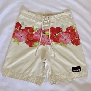 Hollister Swim Trunks Size Small Floral Tropical Beach Vacation